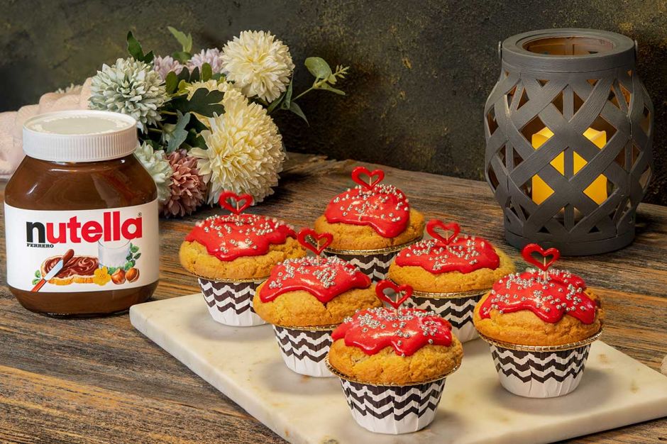 Nutella’lı Sevgililer Günü Cupcakeleri