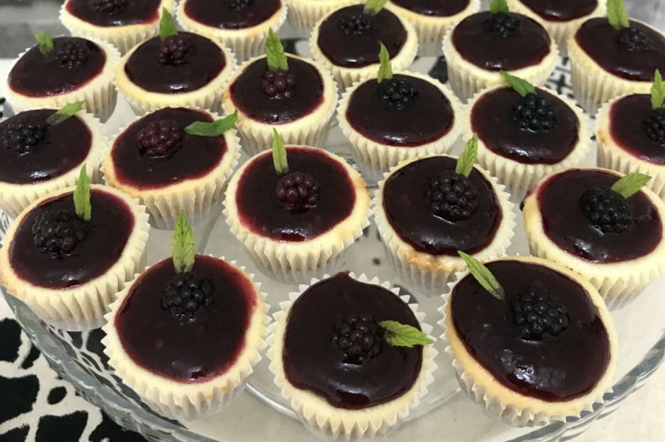 Böğürtlenli Mini Cheesecake