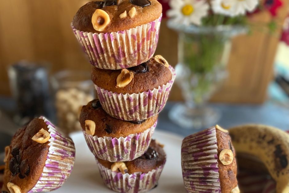 Muzlu ve Parça Çikolatalı Muffin