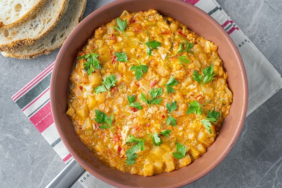 Patatesli Menemen