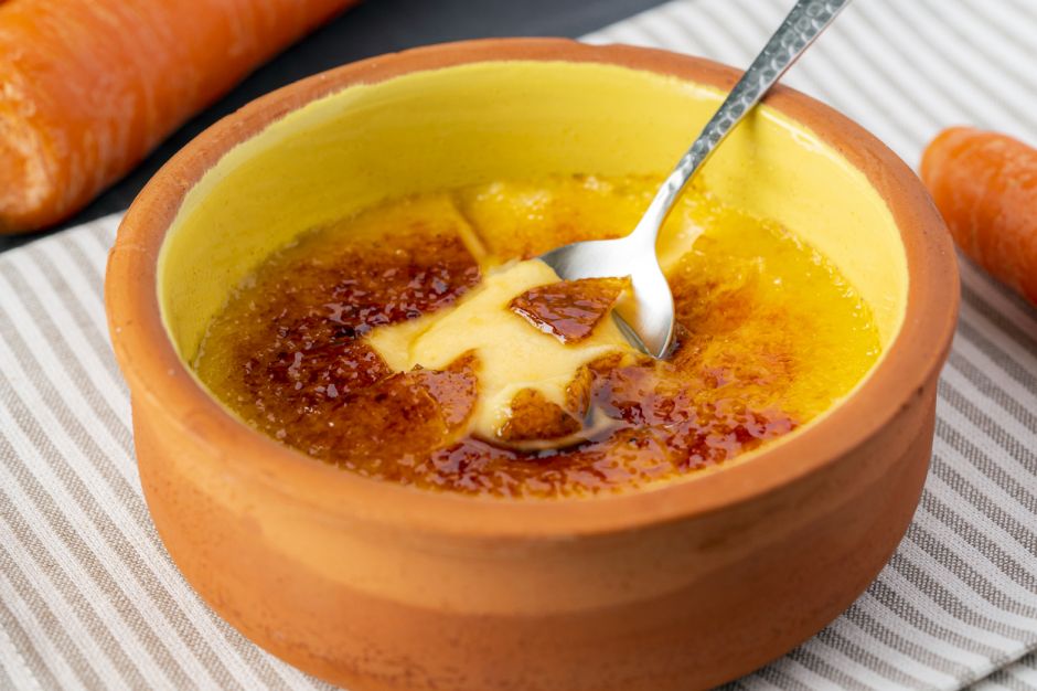 Havuçlu ve Mısır Unlu Creme Brulee