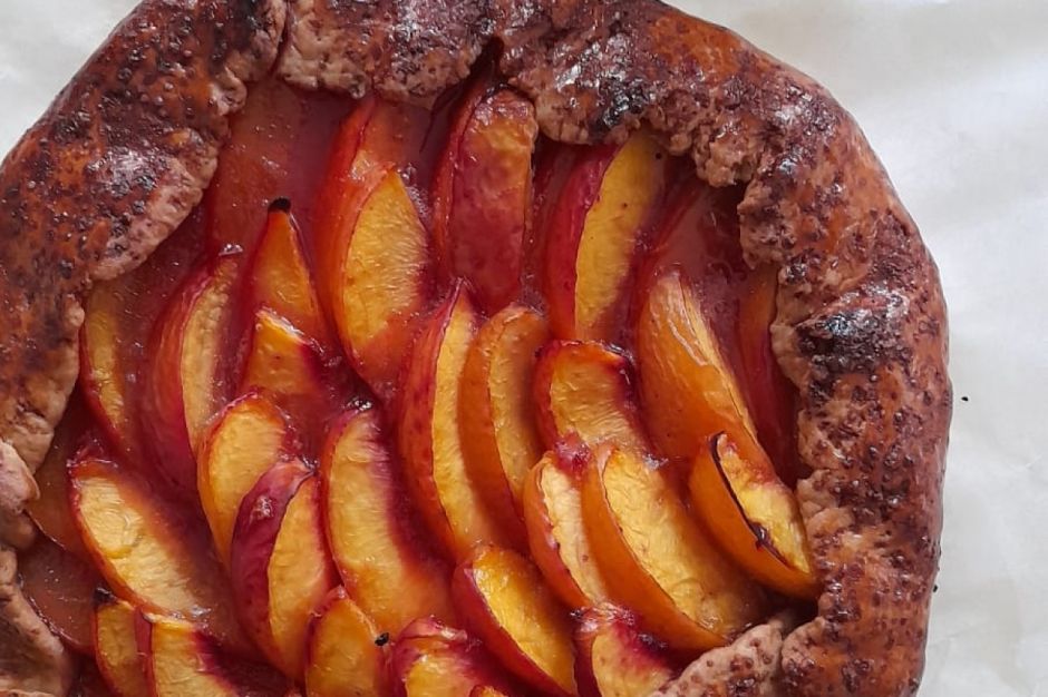 Rafine Şekersiz Şeftalili Galette