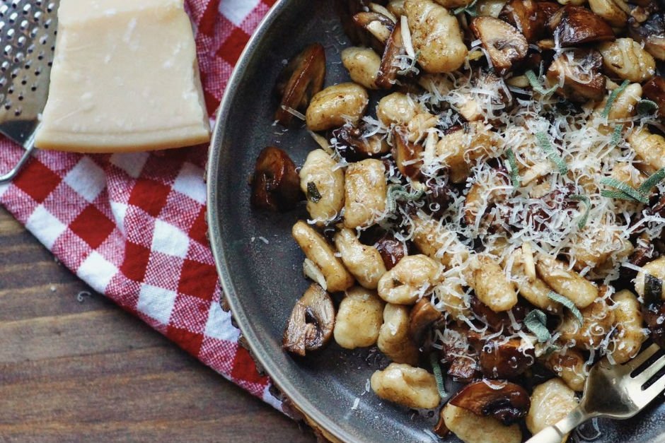 Mantarlı ve Ada Çaylı Gnocchi