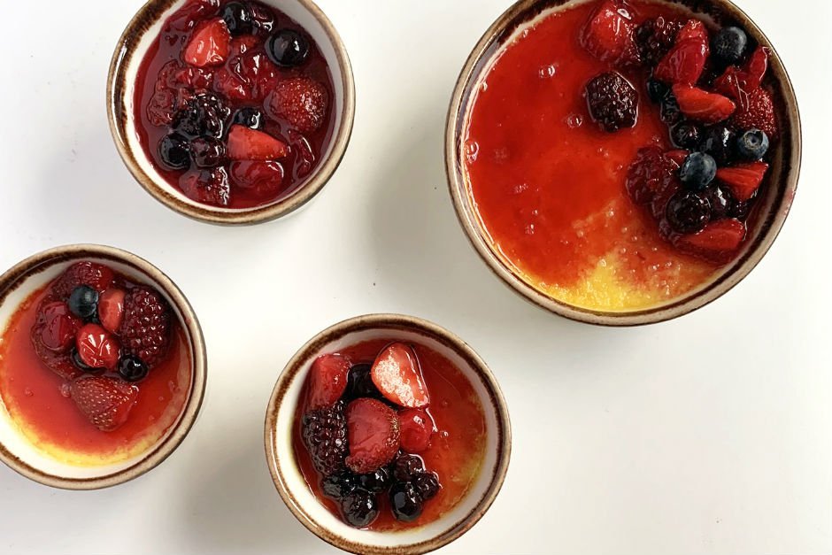 Orman Meyveli Creme Brulee