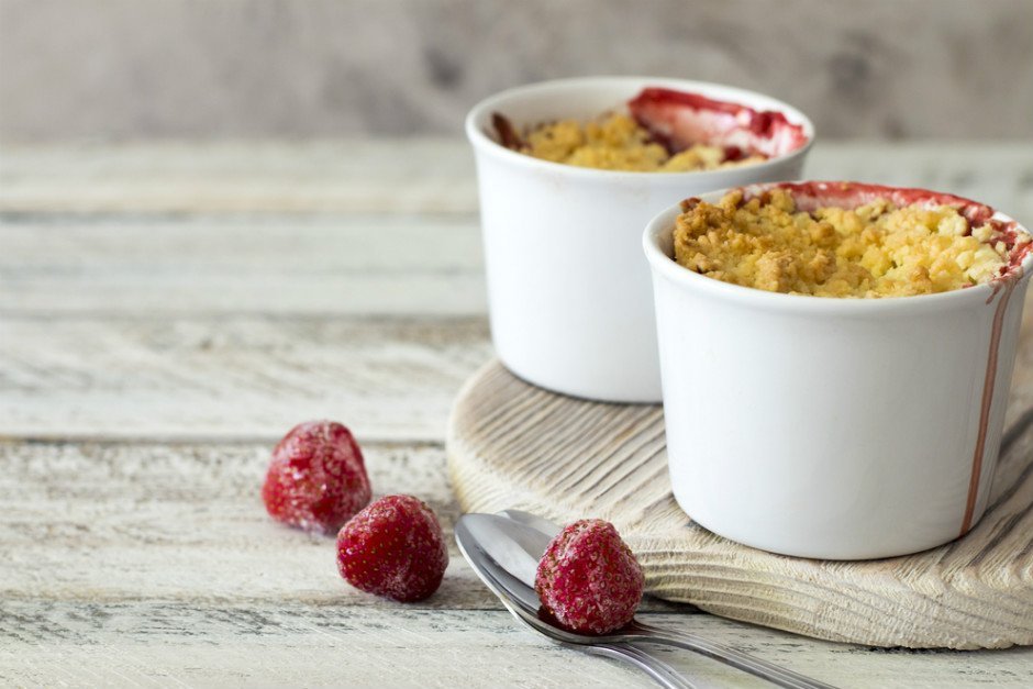 Çilekli Crumble