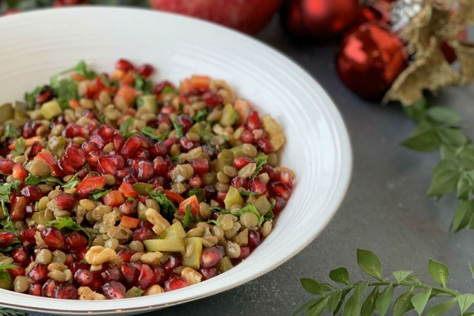 Narlı Cevizli Mercimek Salatası