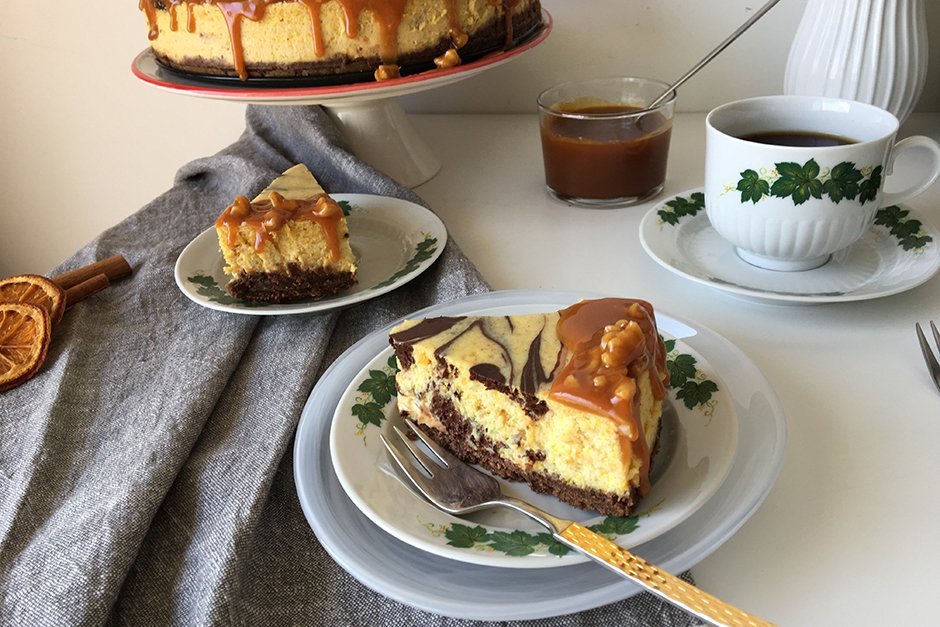 Bal Kabaklı Çikolatalı Cheesecake