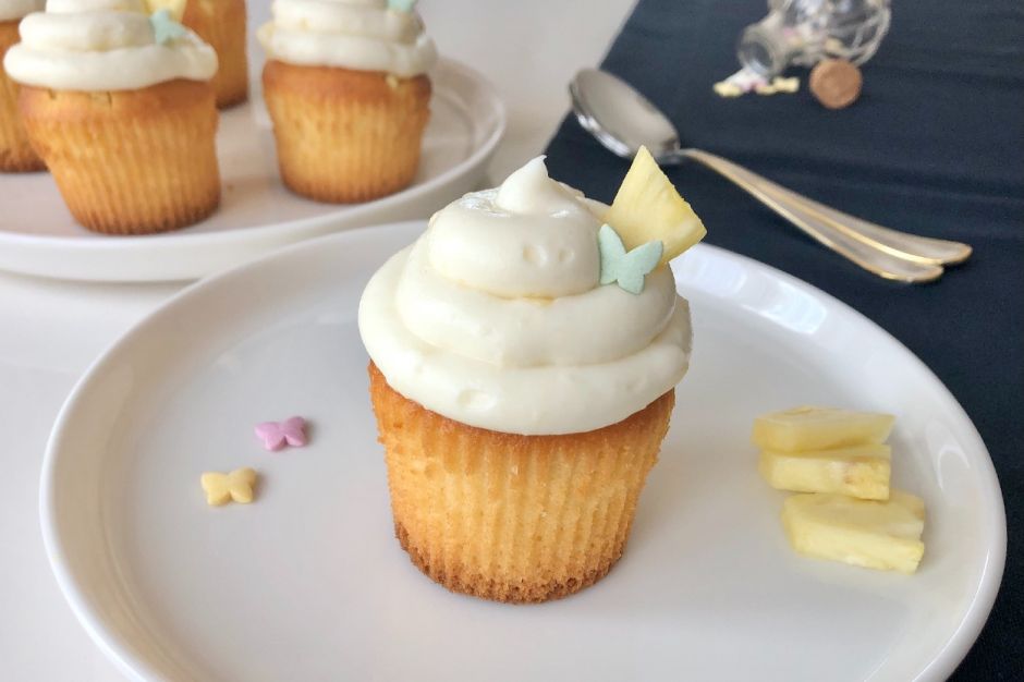 Ananaslı Kremalı Cupcake