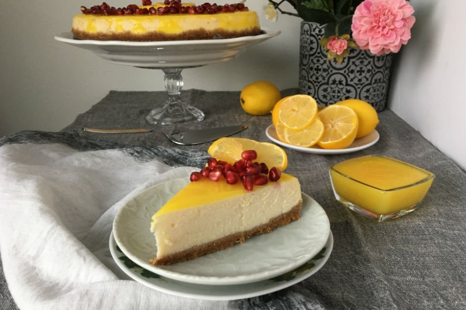 Soslu Limonlu Cheesecake