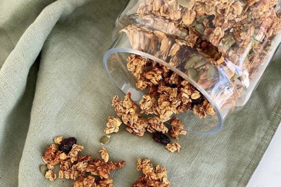 Ev Yapımı Rafine Şekersiz Granola