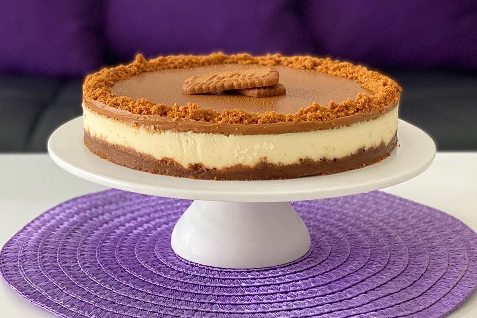 Karamelize Bisküvili Cheesecake