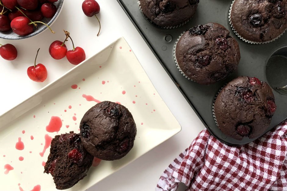 Vişneli Çikolatalı Muffin