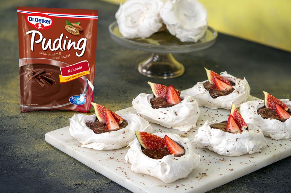 Puding Dolgulu Mini Pavlova