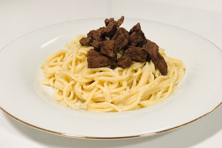 Kuşbaşı Etli Spagetti