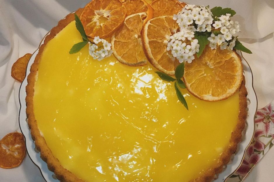 Portakal Soslu Tart Kek