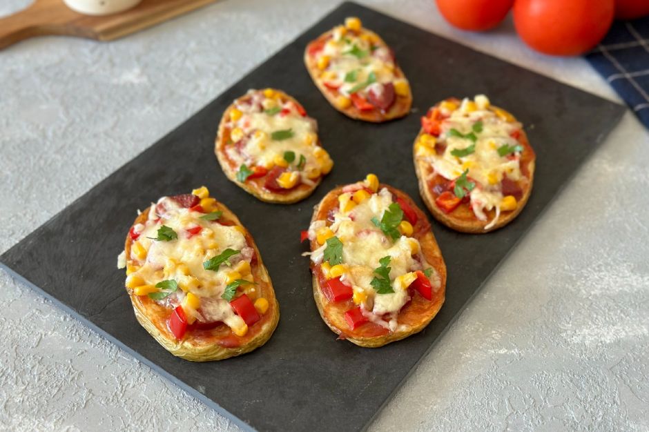 Airfryer’da Patates Pizza