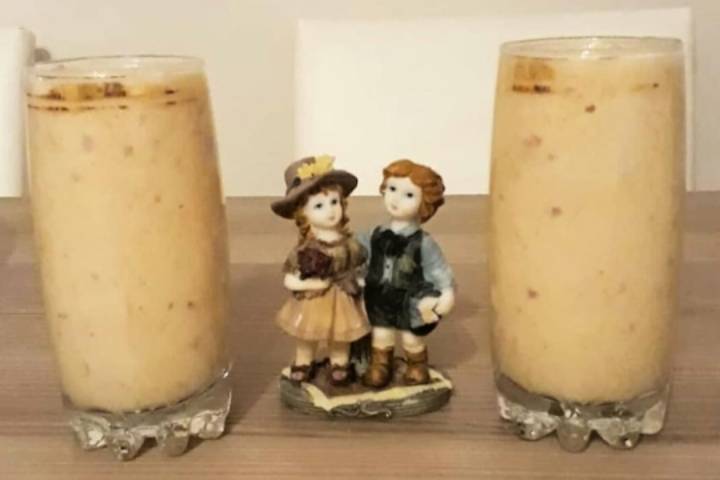 Muzlu ve Şeftalili Milkshake