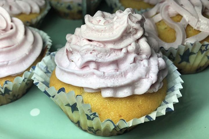 Limon Aromalı Cupcake