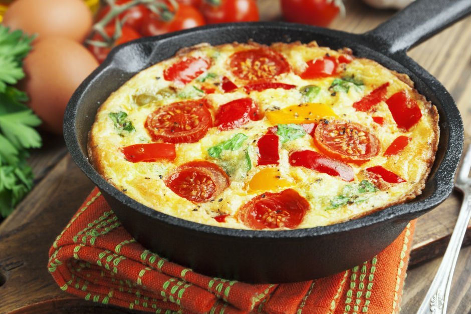 Fırında Tulum Peynirli Omlet