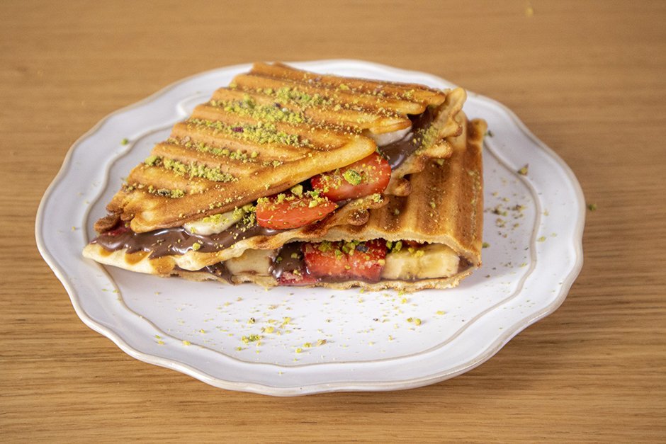 Tost Makinesinde Kolay Waffle