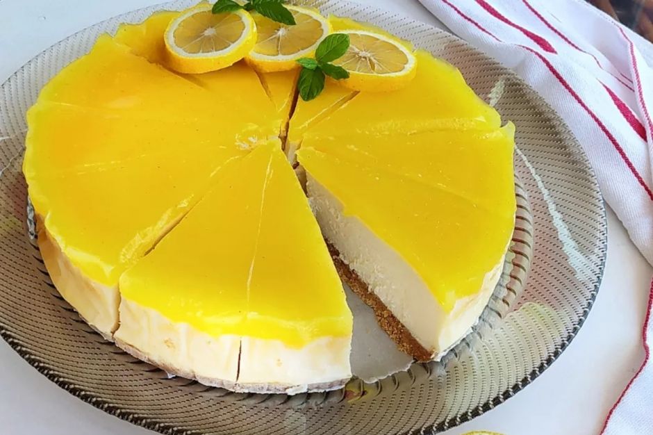 Evde Limonlu Cheesecake