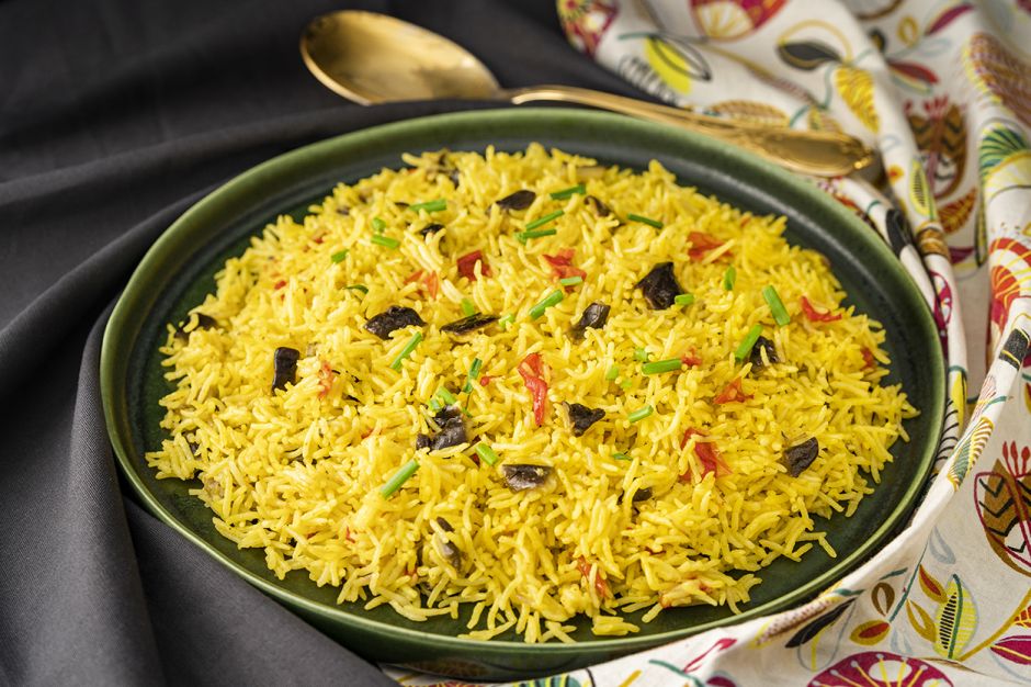 Zerdeçallı Patlıcanlı Basmati Pilavı