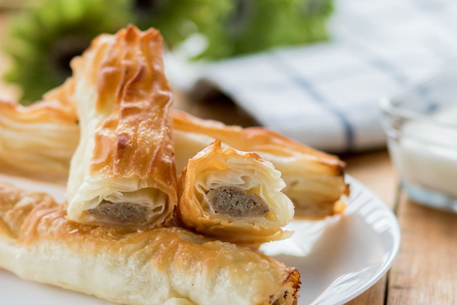 Kıymalı Rulo Börek