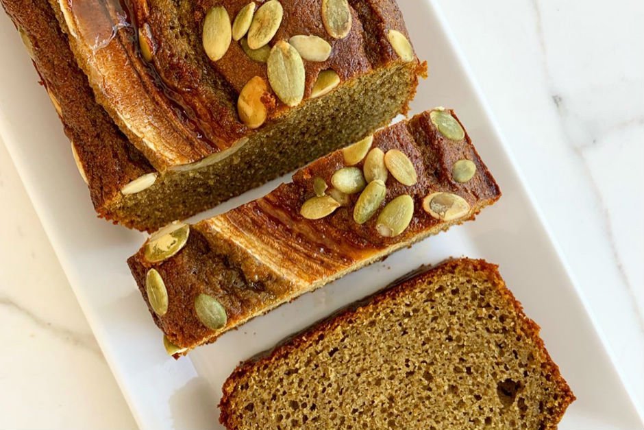 Matchalı Banana Bread