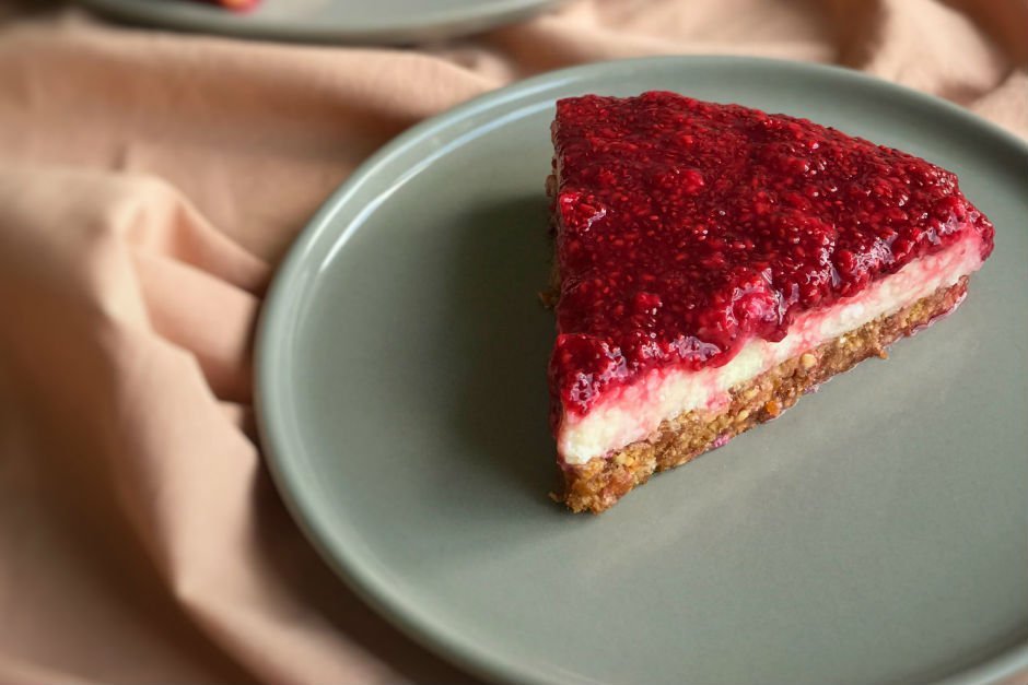 Frambuazlı Fit Cheesecake