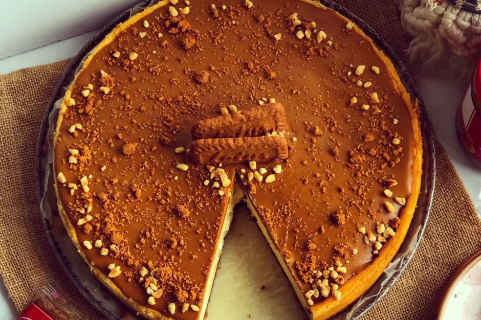 Karamelli Bisküvili Cheesecake